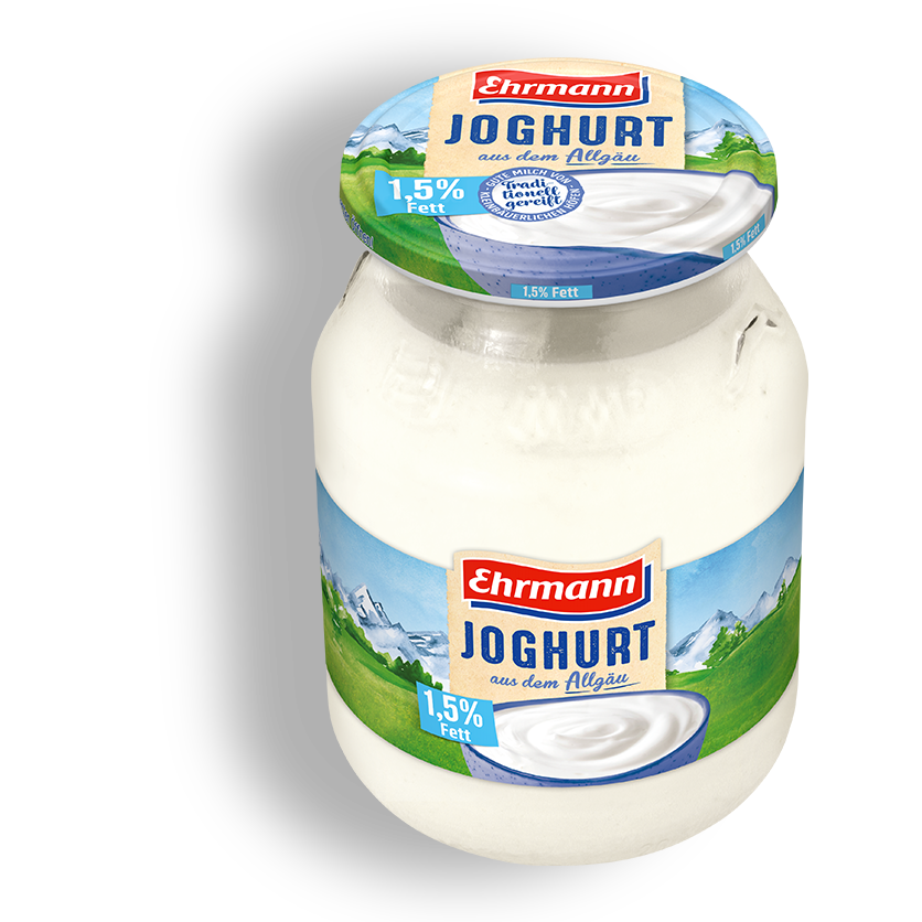Ehrmann Fresh Yogurt 1,5 % fat – mild and creamy 500g