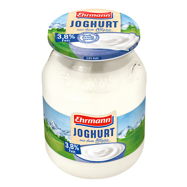 Ehrmann Fresh Yogurt 3,8 % fat – mild and creamy 500g