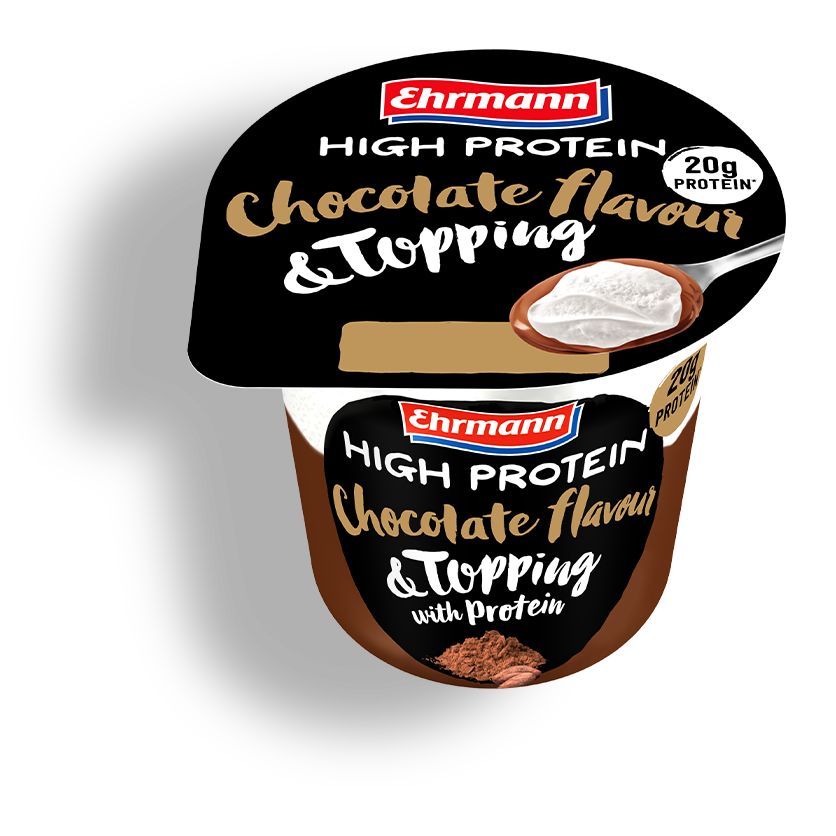 Ehrmann High Protein Pudding Chocolate & Topping 200g